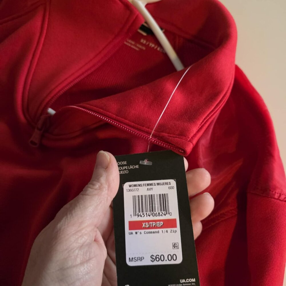 NWT Under Armour 1/4 Zip Loose Fit - Picture 2 of 6